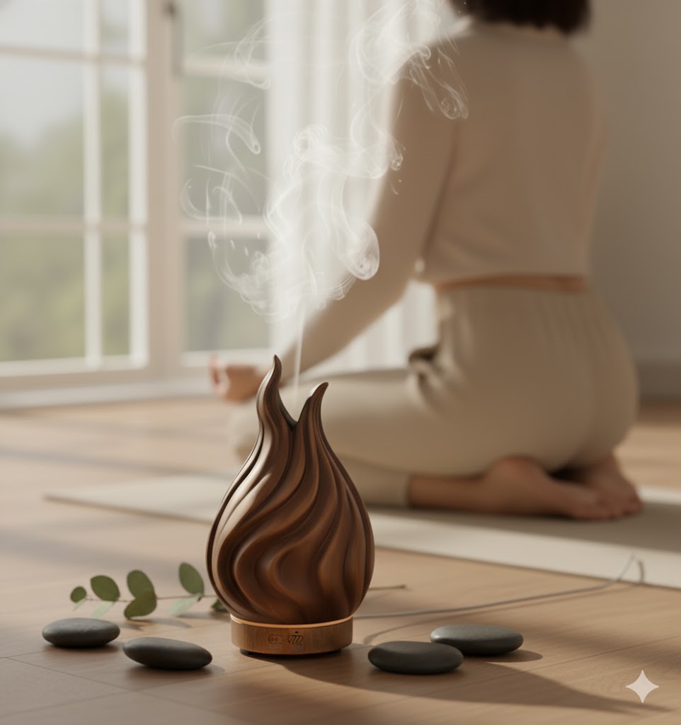 The Ember Diffuser – Sculpted Mist Light by Novaora